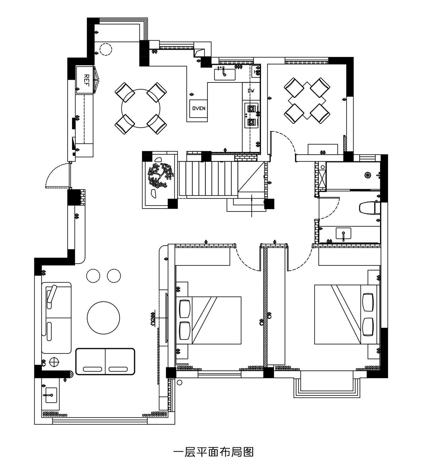 案例赏析|南通|匠心所至处,家自有温度(上)(图27) 平面图.gif
